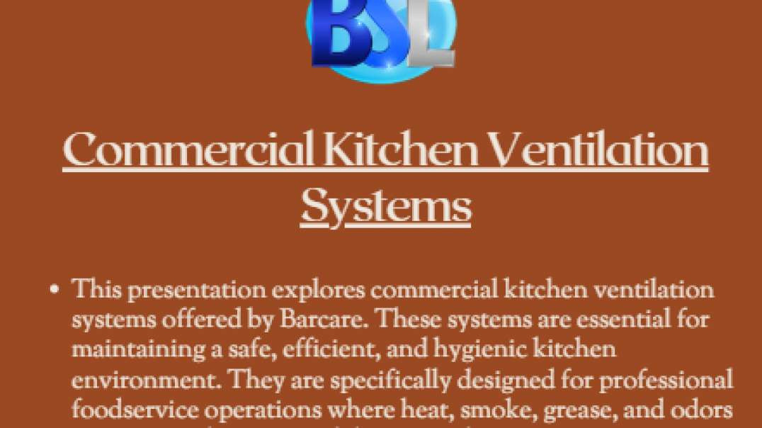 Barcare Ventilation System