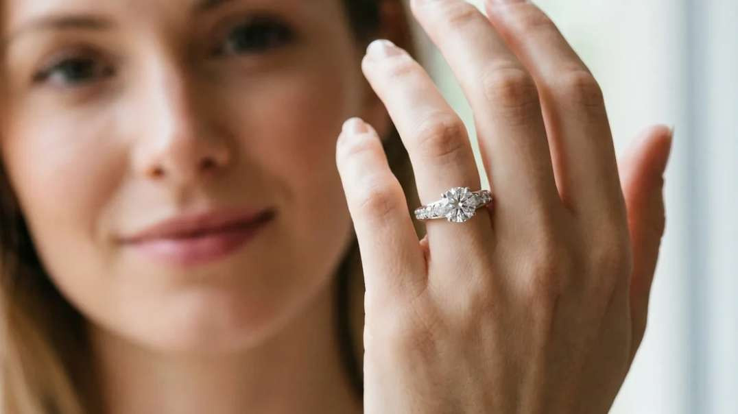 Rose gold Round Cut Diamond Solitaire Ring