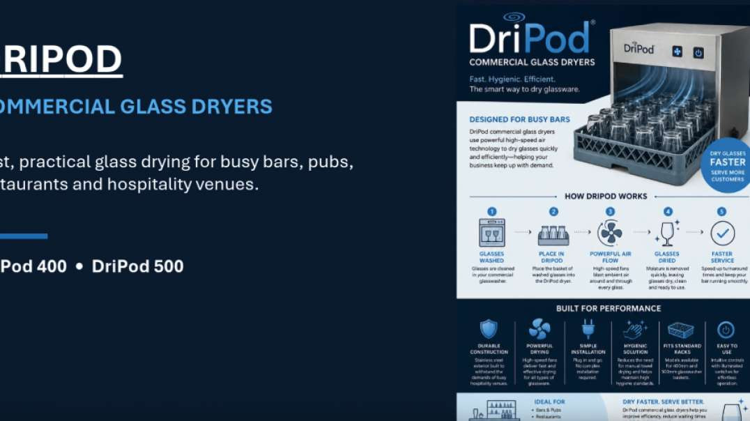 DriPod Commercial Glass Dryers